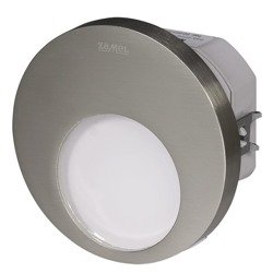 LED svítidlo Muna pod omítku 230V AC, barva nerezová ocel, studená bílá 02-221-21 Ledix Zamel