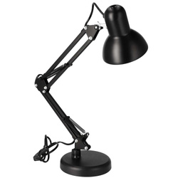 PIXI Black E27 sada černé základny a klipu pro stolní lampy EDO777535