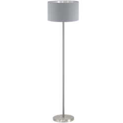 Podlahová lampa MASERLO šedá 1x 60W E27 38cm 95173 EGLO