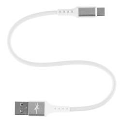 Zesílený kabel USB - USB typ C - eXtremestyle - 0,3 m bílý