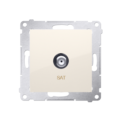 Kontakt Simon 54 Premium Krémová Anténní zásuvka SAT jednonásobná (modul) DASF1.01/41